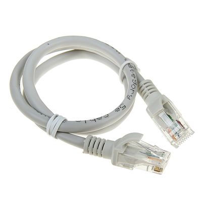 Патч-корд Gembird PP12-0.5m, UTP 5е кат., RJ-45(m)-RJ-45(m), 0.5 м, серый