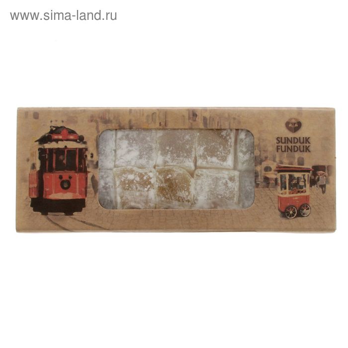 Лукум Sunduk Funduk ванильный кубик, 200 гр - Фото 1