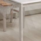 Клеёнка на стол ПВХ Доляна «Жидкое стекло», ширина 137 см, толщина 0.25 мм, рулон 50 м, прозрачная - Фото 2