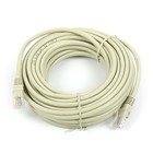 Патч-корд Gembird PP12e-10M, UTP 5е кат., RJ-45(m)-RJ-45(m), 10 м, серый - фото 10036610