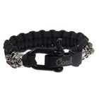 Браслет Cobra "Double Skulls" Black - S - Фото 1