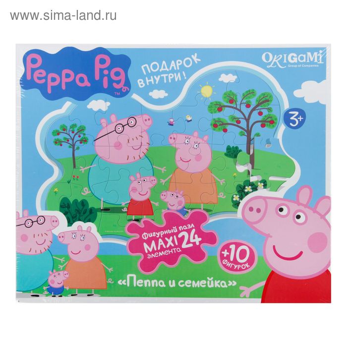 Пазл «Peppa Pig. Семья Пеппы», 24 элемента - Фото 1