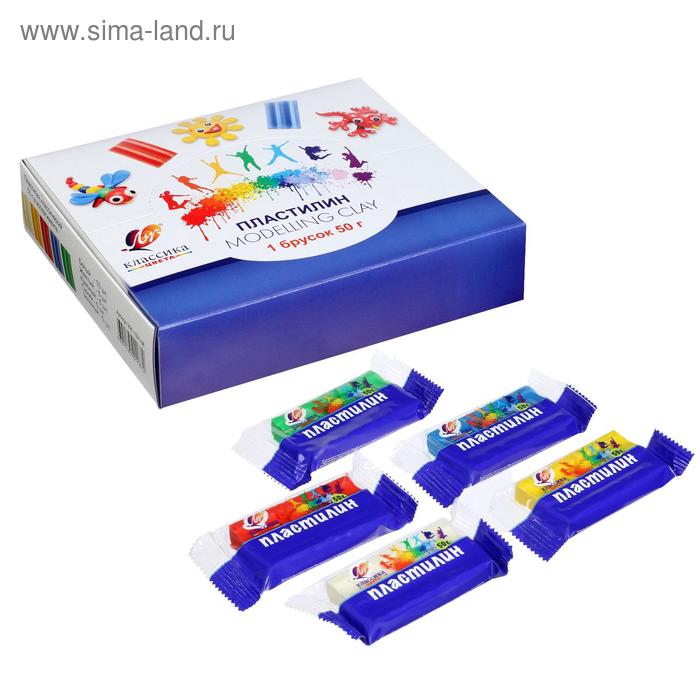 Пластилин 50 г «Классика», микс - Фото 1
