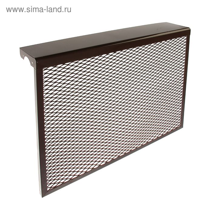 Экран на чугунный радиатор, 690 х 610 х 142 мм, 7 секций, металлический, коричневый - Фото 1