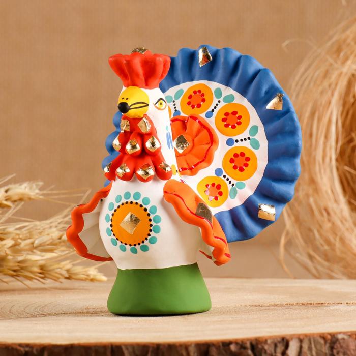Дымковская игрушка «Фигурка: Индюк» - Фото 1