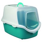 Туалет-домик Trixie Vico Easy Clean , 40 х 40 х 56 см, бирюзовый/белый - Фото 1