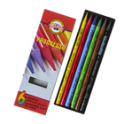 Карандаши художественные 6 цветов, Koh-I-Noor PROGRESSO 8755, цветные, цельнографитные, в картонной коробке - фото 5965083