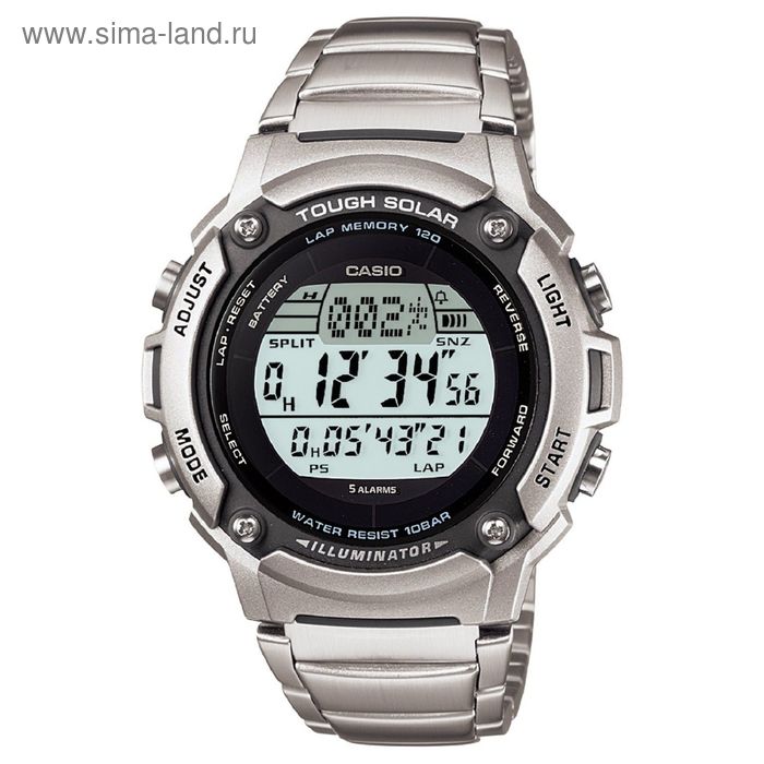 Часы наручные мужские CASIO W-S200HD-1A - Фото 1