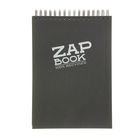 Блокнот для рисунков А4 80 г/м2 Clairefontaine Zap Вook 160 листов, спираль чёрный 8363С - Фото 1