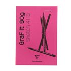 Блокнот для рисунков А6, 90 г/м2, Clairefontaine, 80 листов, склейка, с перфорацией, розовый - Фото 1