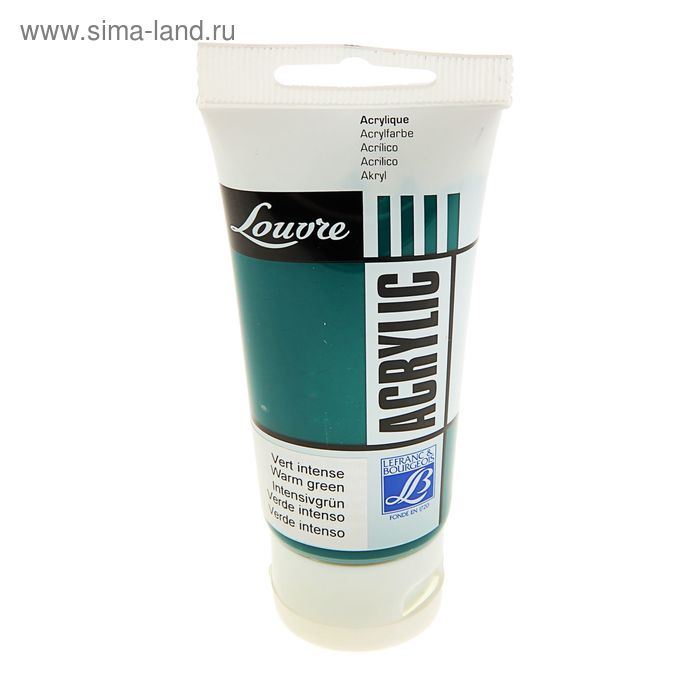 Краска акриловая художественная туба 80 мл LeFranc&Borgeois LOUVRE 534 Зеленый теплый LF174404 - Фото 1