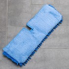 Насадка для плоской двусторонней швабры Доляна, 40×14 см, микрофибра, букли, цвет МИКС - Фото 10