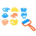 Формочки для лепки, набор 8 шт + каток - Фото 2