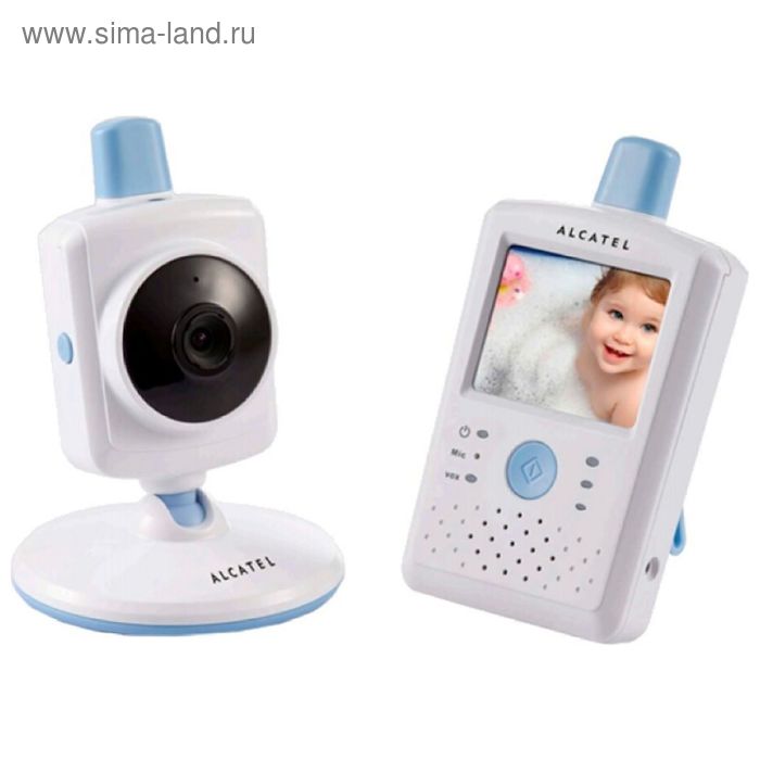 Радионяня Alcatel Baby Link 500 с камерой, радиус 200 м, ночное видение, термометр, ночник - Фото 1