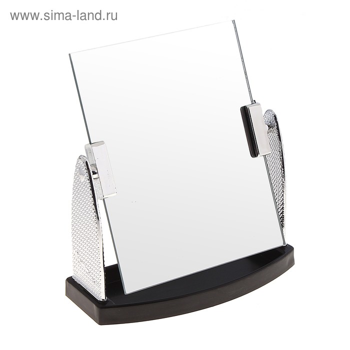 Зеркало настольное, прямоугольное, без увеличения, цвет чёрный - Фото 1
