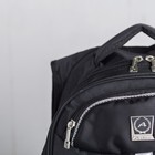 Рюкзак детский на молнии, 1 отдел, 2 наружных кармана, 2 боковых кармана, цвет чёрный - Фото 4