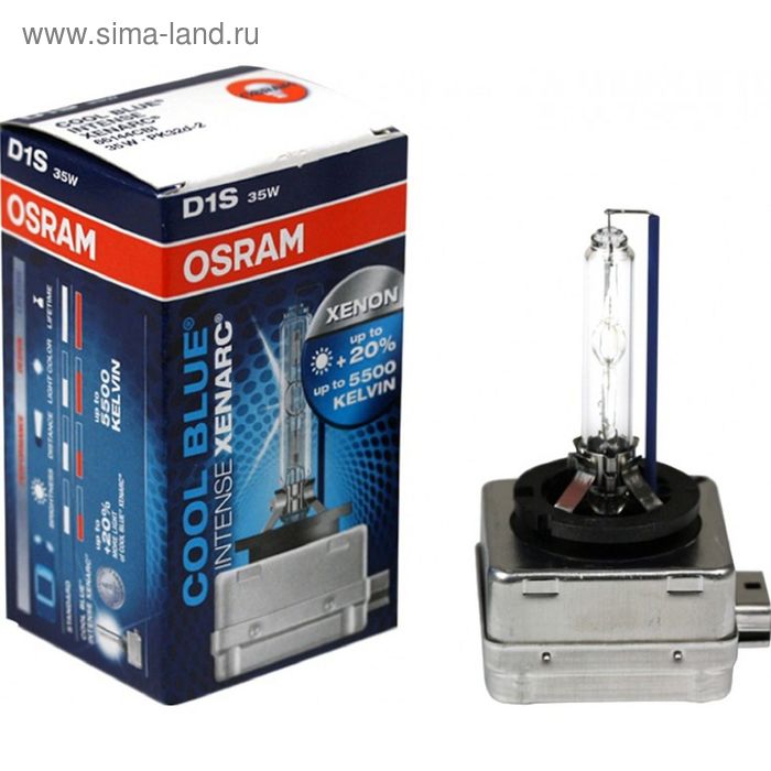 Лампа ксеноновая Osram, XENON COOL BLUE INTENSE, D1S, 5000K, 66144CBI - Фото 1