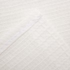 Полотенце вафельное однотонное "Доляна", цвет белый, 45х60± 3 см - Фото 3