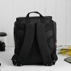 Рюкзак молодёжный, 2 отдела на молнии, 2 наружных кармана, цвет чёрный - Фото 3