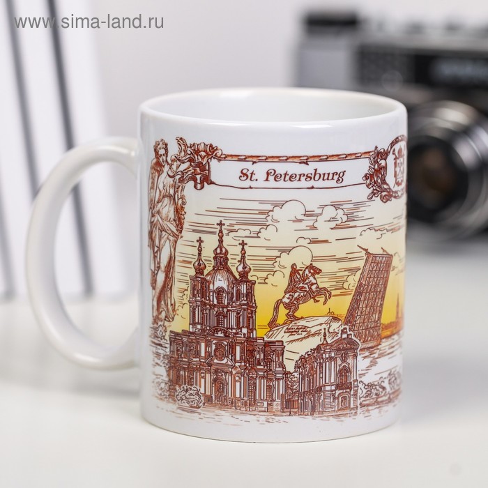 Кружка «Санкт-Петербург. Сепия», 300 мл - Фото 1