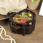 Шкатулка музыкальная "Сердце" механическая А8-2 13,5х12,5 см - Фото 1