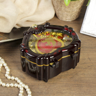 Шкатулка музыкальная "Сердце" механическая А8-2 13,5х12,5 см - Фото 4