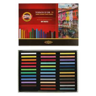 Пастель сухая художественная 36 цветов, Soft Koh-I-Noor TOISON D`OR=8585