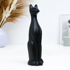 Фигура "Кошка Египетская №5" малая черная матовая 15 10х10х31см - фото 317810714