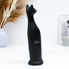 Фигурка гипс «Кошка Египетская», чёрная матовая, 15 10×10×31 см - фото 20550772