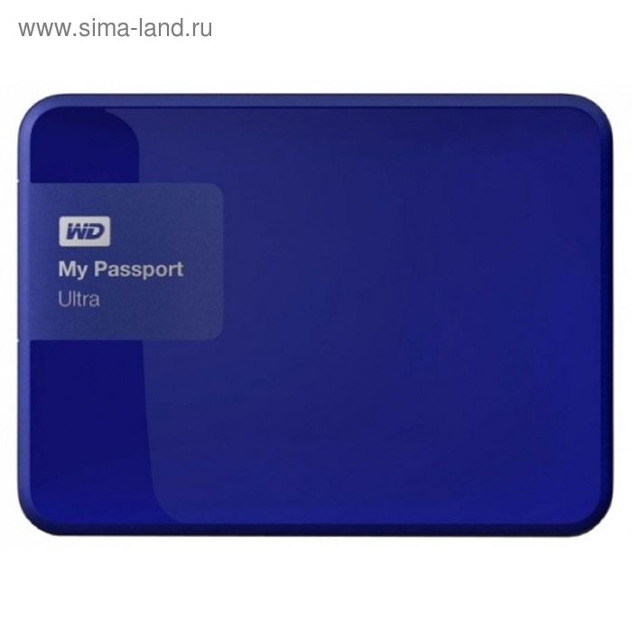Внешний жесткий диск WD USB 3.0 1 Тб WDBDDE0010BBL-EEUE My Passport Ultra 2.5", синий   17733 - Фото 1