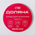 Форма для запекания и выпечки из жаропрочного стекла круглая Доляна, 2 л - Фото 6