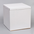 Кондитерская упаковка, короб белый, 50 х 50 х 50 см - фото 320875628