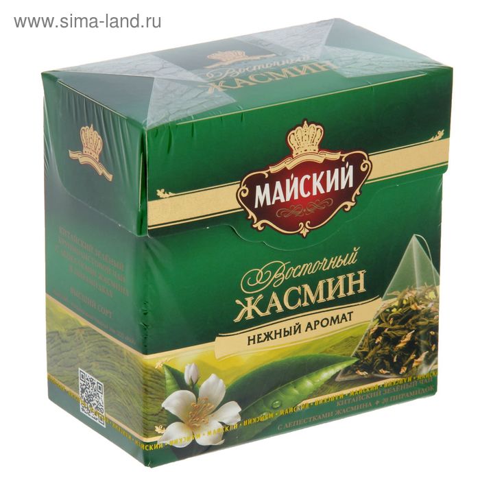 Чай зеленый «Майский», Жасмин 20 п. x 1,8 г - Фото 1