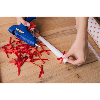 Свеча витая, 2,2х 25  см, лакированная белая,