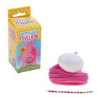 Игрушка из меховых палочек, набор для создания "Пасхальный кролик" + глазки, пенопл.яйцо - Фото 2