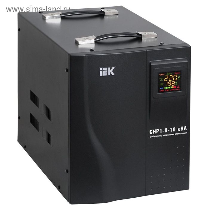 Стабилизатор напряжения IEK HOME, СНР1-0-12 кВА, электронный, переносной, IVS20-1-12000 - Фото 1