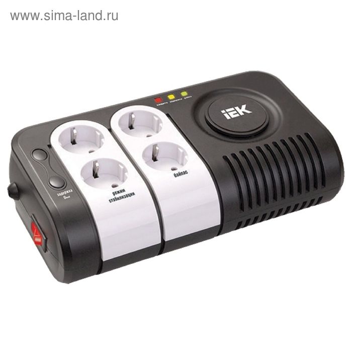 Стабилизатор напряжения IEK, Simple, 1.5 кВА, IVS25-1-01500 - Фото 1