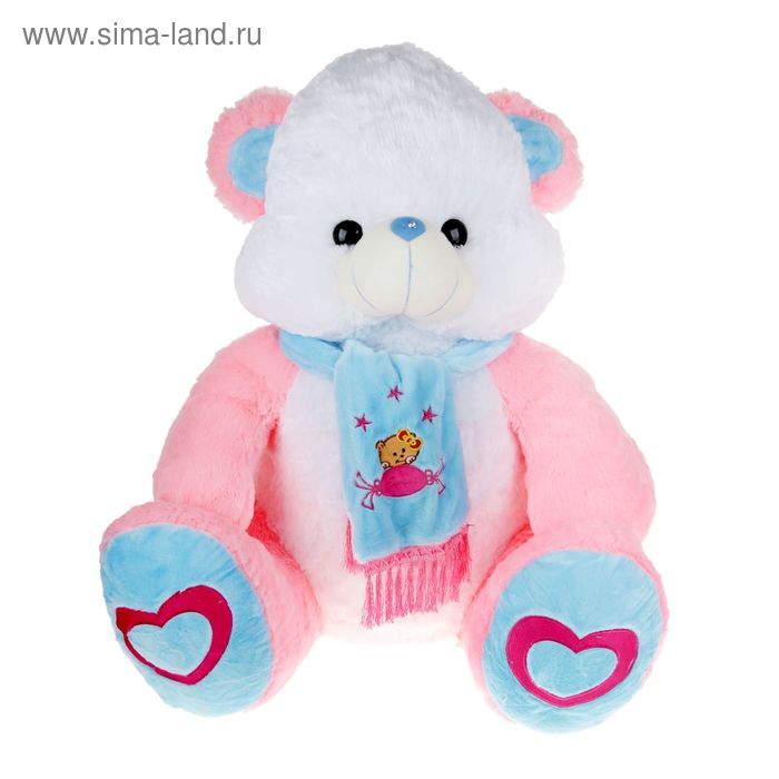 Мягкая игрушка "Медведь с шарфом Love", цвета МИКС - Фото 1