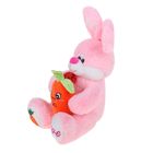 Мягкая игрушка "Заяц с морковкой", цвета МИКС - Фото 2