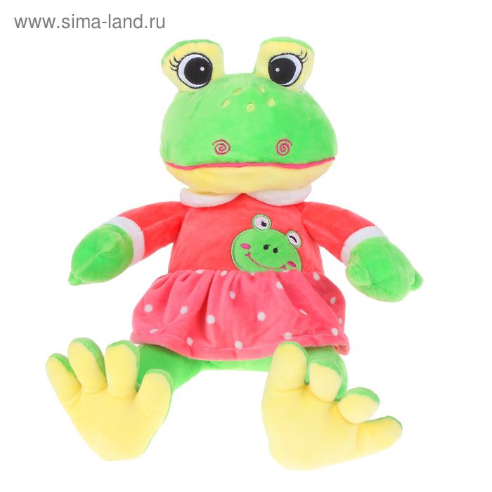 Мягкая игрушка "Лягушка в платье", цвета МИКС - Фото 1