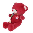 Мягкая игрушка "Медведь с шарфом и вышивкой №2", цвета МИКС - Фото 2