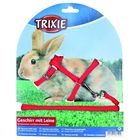 Шлейка Trixie с поводком для кроликов, 0.8 см х 1.2 м, микс - Фото 1