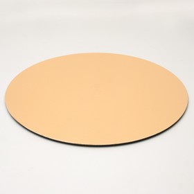 Подложка кондитерская, круглая, золото-жемчуг, 32 см, 1,5 мм