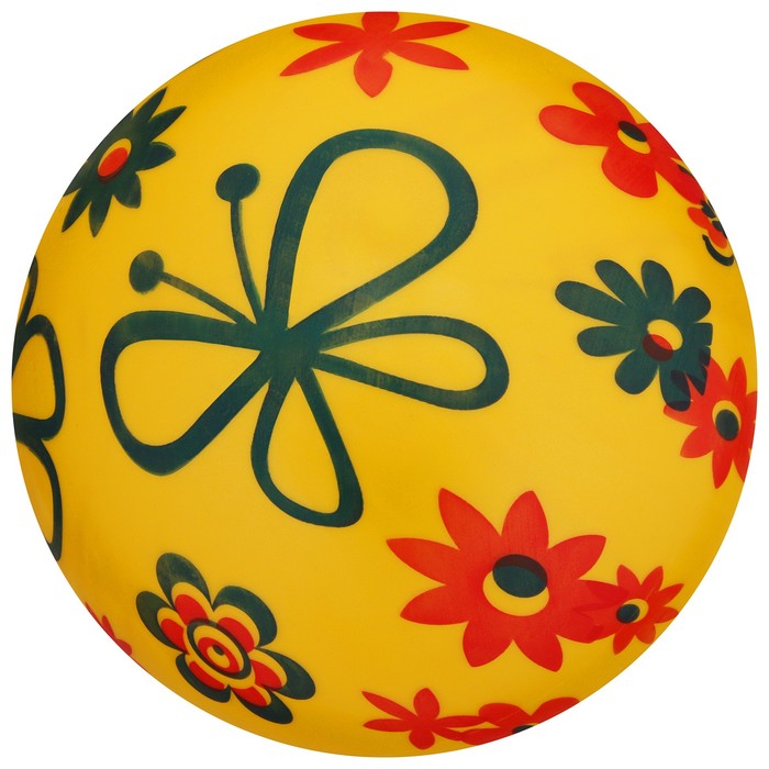 Мяч детский «Цветы», d=22 см, цвет МИКС - фото 1925808747