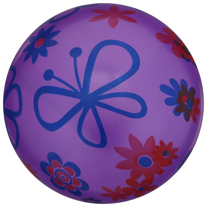 Мяч детский «Цветы», d=22 см, цвет МИКС - фото 1925808748