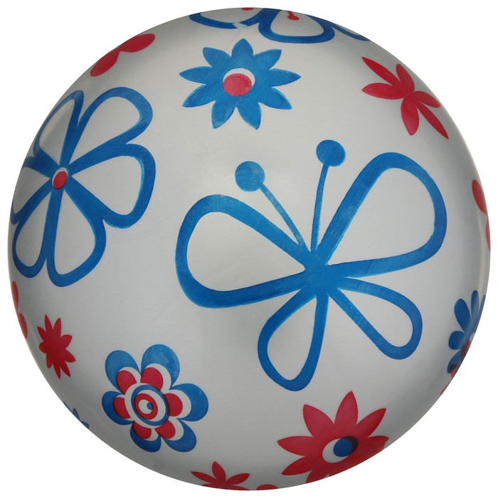 Мяч детский «Цветы», d=22 см, цвет МИКС - фото 1925808749