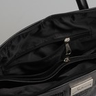 Сумка женская на молнии, 1 отдел, наружный карман, лакированная, цвет чёрный - Фото 5