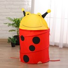 Корзина для игрушек «Божья коровка» с крышкой - Фото 1