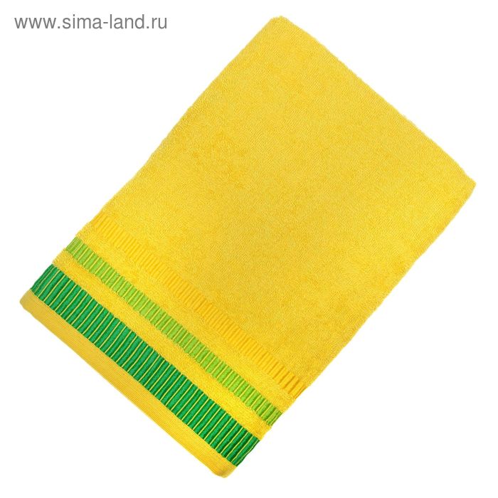 Полотенце махровое TW-Nice, размер 65x130, 340 г/м, цвет желтый - Фото 1
