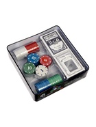 Набор для покера Professional Poker Chips: 100 фишек, 2 колоды карт по 54 шт., металлическая коробка, УЦЕНКА (мятая коробка) - Фото 13